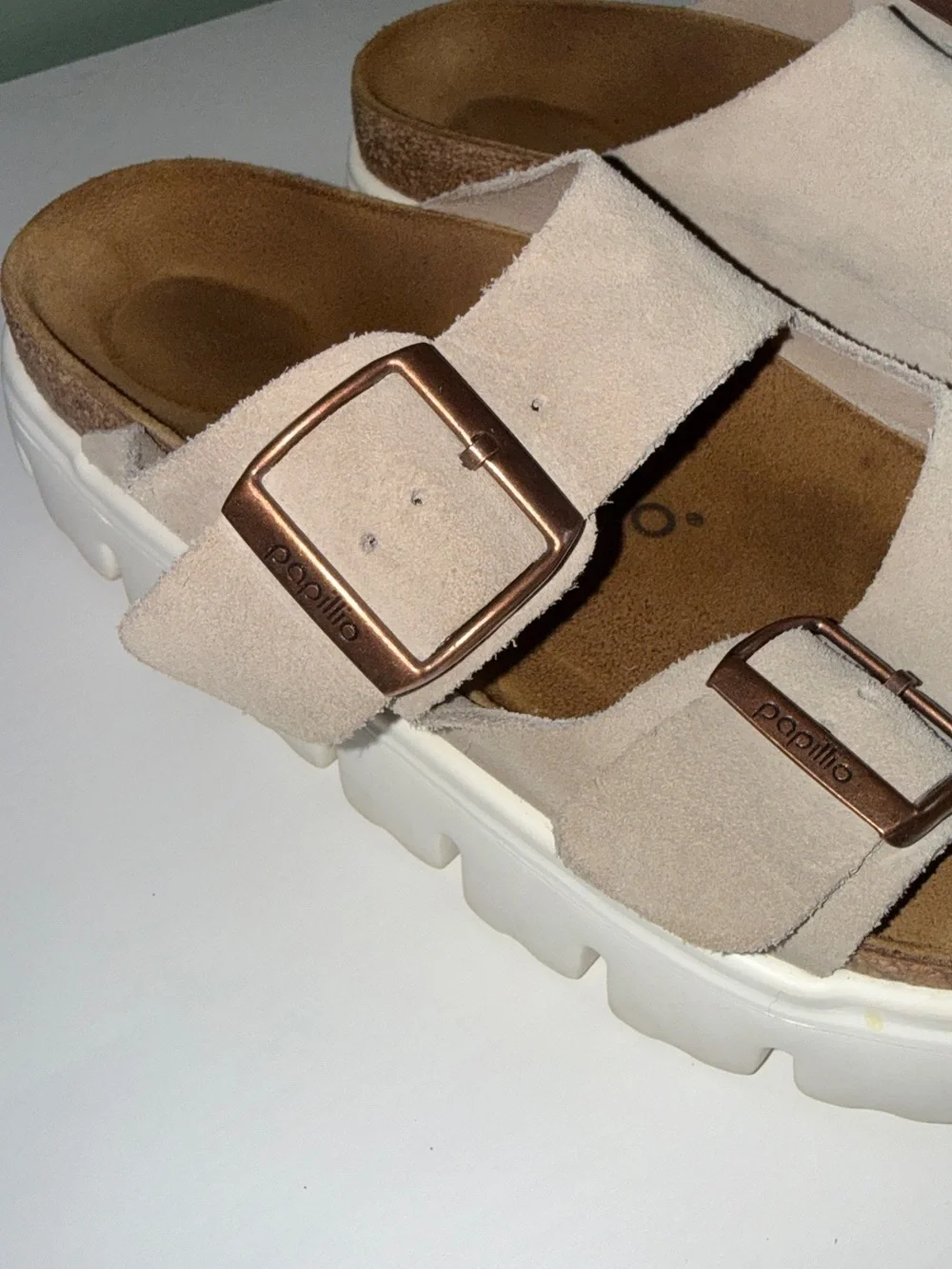 Birkenstock Arizona Chunky Suede Leather Sandals